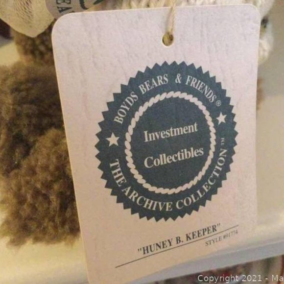 Retired Boyds Bear Huney B. Keeper Archive Collection Jointed - Picture 7 of 7